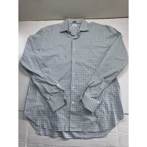 Culturata Shirt Mens XL 17.5 44 Tailored Fit Thomas Mason Woven in Italy
